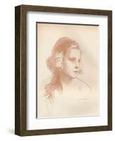 'Diane Chamberlain', 1917-Philip A de Laszlo-Framed Giclee Print