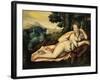 Diane De Poitiers as Diana, Ca. 1630-Jacques Callot-Framed Art Print