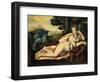 Diane De Poitiers as Diana, Ca. 1630-Jacques Callot-Framed Art Print