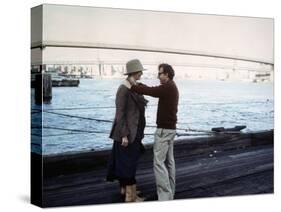 Diane Keaton and Woody Allen ANNIE HALL, 1977 directed by Woody Allen (photo)-null-Stretched Canvas