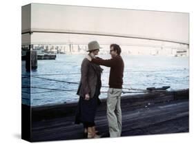 Diane Keaton and Woody Allen ANNIE HALL, 1977 directed by Woody Allen (photo)-null-Stretched Canvas