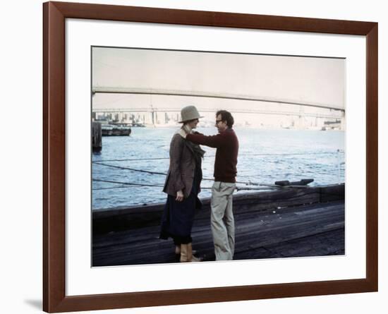 Diane Keaton and Woody Allen ANNIE HALL, 1977 directed by Woody Allen (photo)-null-Framed Photo