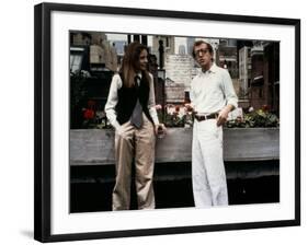 Diane Keaton and Woody Allen Annie Hall 1977 Directed by Woody Allen-null-Framed Photo