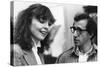 Diane Keaton and Woody Allen MANHATTAN, 1979 directed by Woody Allen (b/w photo)-null-Stretched Canvas