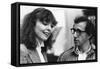 Diane Keaton and Woody Allen MANHATTAN, 1979 directed by Woody Allen (b/w photo)-null-Framed Stretched Canvas