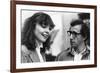 Diane Keaton and Woody Allen MANHATTAN, 1979 directed by Woody Allen (b/w photo)-null-Framed Photo