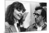 Diane Keaton and Woody Allen MANHATTAN, 1979 directed by Woody Allen (b/w photo)-null-Mounted Photo