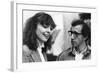 Diane Keaton and Woody Allen MANHATTAN, 1979 directed by Woody Allen (b/w photo)-null-Framed Photo