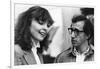 Diane Keaton and Woody Allen MANHATTAN, 1979 directed by Woody Allen (b/w photo)-null-Framed Photo