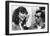 Diane Keaton and Woody Allen MANHATTAN, 1979 directed by Woody Allen (b/w photo)-null-Framed Photo