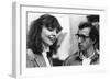 Diane Keaton and Woody Allen MANHATTAN, 1979 directed by Woody Allen (b/w photo)-null-Framed Photo