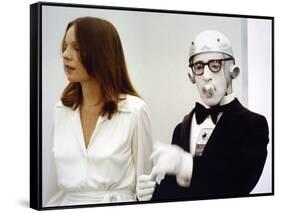 Diane Keaton and Woody Allen SLEEPERS, 1973 directed by Woody Allen (photo)-null-Framed Stretched Canvas