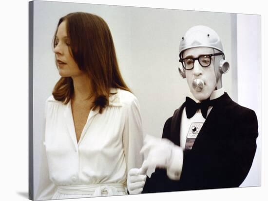 Diane Keaton and Woody Allen SLEEPERS, 1973 directed by Woody Allen (photo)-null-Stretched Canvas