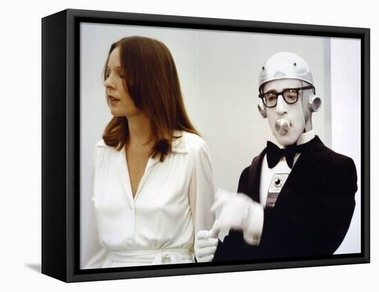 Diane Keaton and Woody Allen SLEEPERS, 1973 directed by Woody Allen (photo)-null-Framed Stretched Canvas