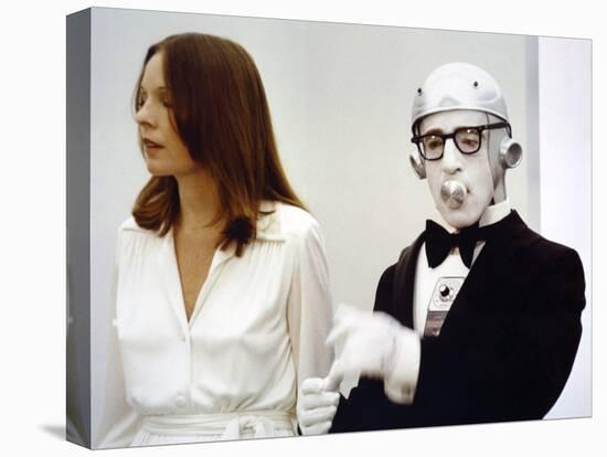 Diane Keaton and Woody Allen SLEEPERS, 1973 directed by Woody Allen (photo)-null-Stretched Canvas