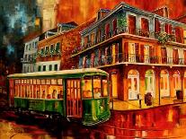New Orleans Night Streetcar-Diane Millsap-Art Print