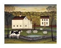 Cow and Cat-Diane Ulmer Pedersen-Giclee Print