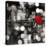 A Kiss in the Night (BW)-Dianne Loumer-Stretched Canvas