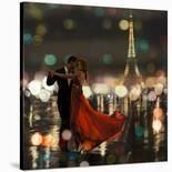 Midnight in Paris (BW)-Dianne Loumer-Stretched Canvas