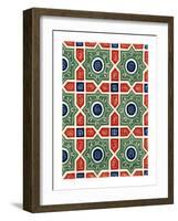 Diapered Ornament, 14th Century-Henry Shaw-Framed Giclee Print