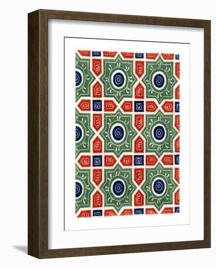 Diapered Ornament, 14th Century-Henry Shaw-Framed Giclee Print