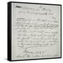 Diary Entry of Gold Prospector, 1848-American School-Framed Stretched Canvas