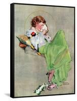 "Diary", June 17,1933-Norman Rockwell-Framed Stretched Canvas