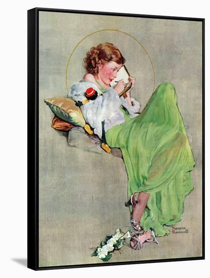 "Diary", June 17,1933-Norman Rockwell-Framed Stretched Canvas