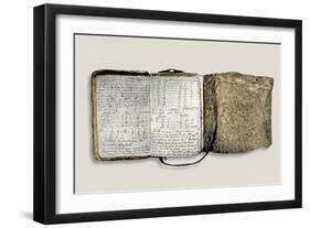 Diary Kept by William Clark of the Lewis and Clark Expedition, c.1804-1806-null-Framed Giclee Print