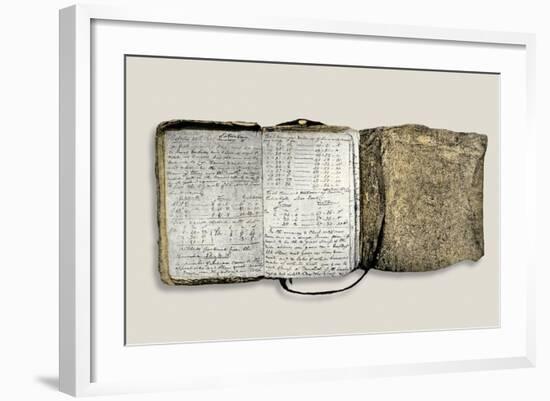 Diary Kept by William Clark of the Lewis and Clark Expedition, c.1804-1806-null-Framed Giclee Print