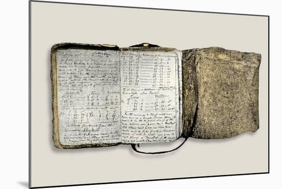 Diary Kept by William Clark of the Lewis and Clark Expedition, c.1804-1806-null-Mounted Giclee Print