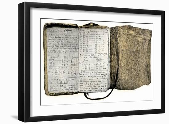 Diary Kept by William Clark of the Lewis and Clark Expedition, c.1804-1806-null-Framed Giclee Print