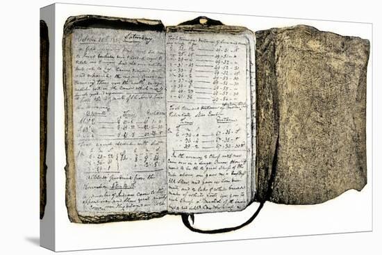 Diary Kept by William Clark of the Lewis and Clark Expedition, c.1804-1806-null-Stretched Canvas