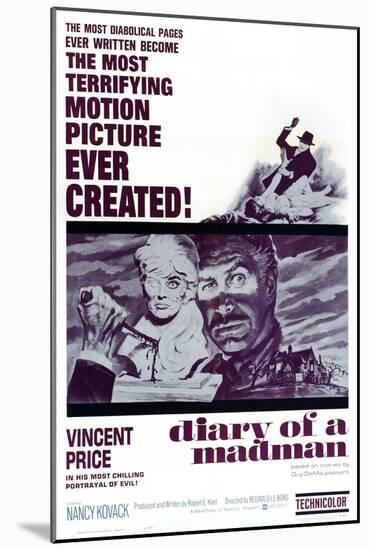 Diary of a Madman, Vincent Price, 1963-null-Mounted Art Print