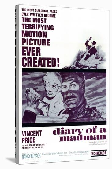 Diary of a Madman, Vincent Price, 1963-null-Stretched Canvas