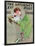 "Diary" Saturday Evening Post Cover, June 17,1933-Norman Rockwell-Framed Giclee Print