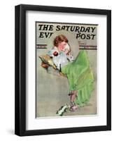 "Diary" Saturday Evening Post Cover, June 17,1933-Norman Rockwell-Framed Premium Giclee Print