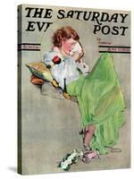 "Diary" Saturday Evening Post Cover, June 17,1933-Norman Rockwell-Stretched Canvas