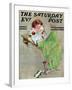 "Diary" Saturday Evening Post Cover, June 17,1933-Norman Rockwell-Framed Giclee Print