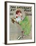 "Diary" Saturday Evening Post Cover, June 17,1933-Norman Rockwell-Framed Giclee Print
