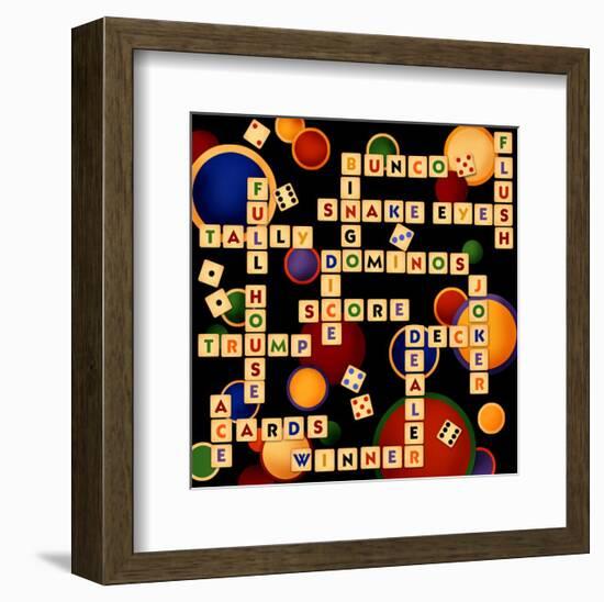 Dice, Bunco and Dominos-Kate Ward Thacker-Framed Giclee Print