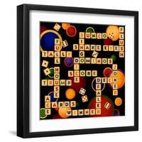 Dice, Bunco and Dominos-Kate Ward Thacker-Framed Giclee Print