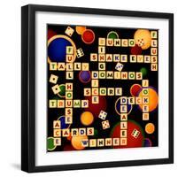 Dice, Bunco and Dominos-Kate Ward Thacker-Framed Giclee Print