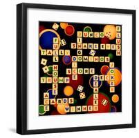 Dice, Bunco and Dominos-Kate Ward Thacker-Framed Giclee Print