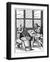 Dice Maker's Workshop, 16th Century-Jost Amman-Framed Giclee Print