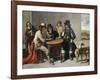 Dice Players, 1630-80-Mathieu Le Nain-Framed Giclee Print