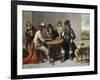 Dice Players, 1630-80-Mathieu Le Nain-Framed Giclee Print