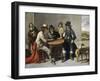 Dice Players (The Gamblers)-Mathieu Lenain-Framed Art Print