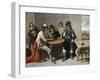 Dice Players (The Gamblers)-Mathieu Lenain-Framed Art Print