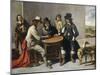 Dice Players (The Gamblers)-Mathieu Lenain-Mounted Art Print